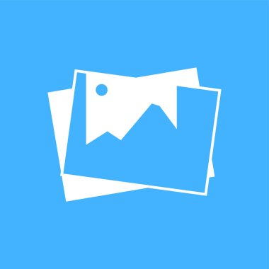 Resim albüm işareti simgesi - vektör