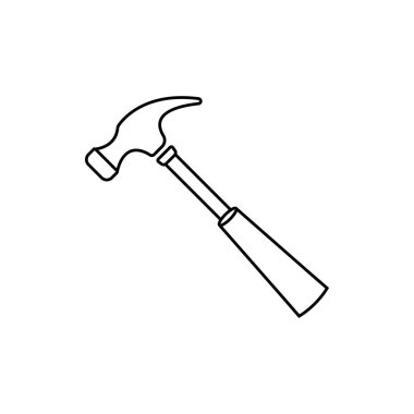 Çekiç işareti simgesi - vektör