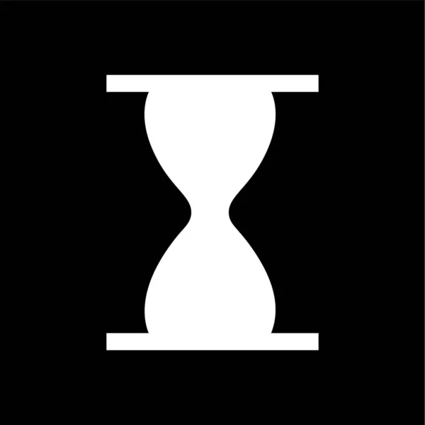 Hourglass Icon Vector-platt — Stock vektor