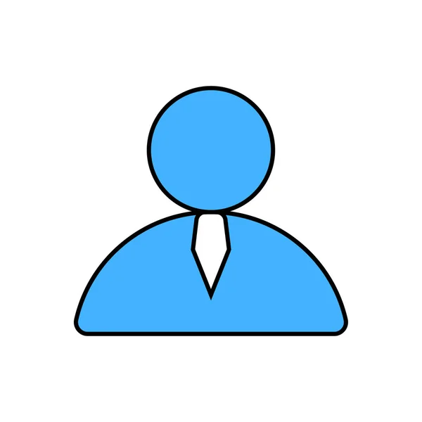 Ícone de homem de negócios - Vetor de avatar de homens — Vetor de Stock