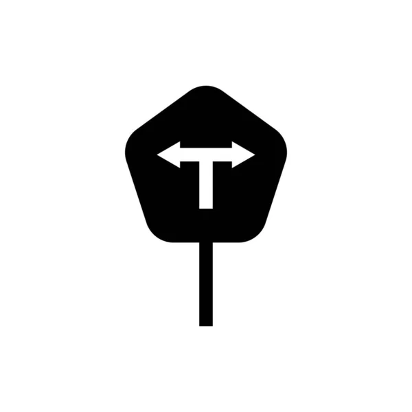 Icono de señal de tráfico - vector — Vector de stock