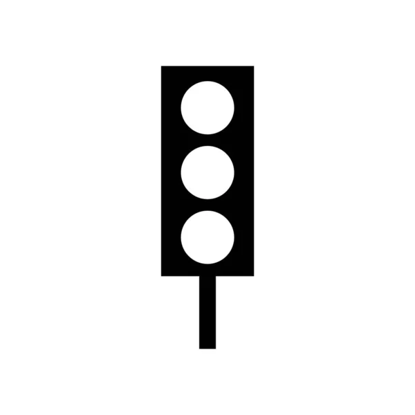 Ícone de sinal de semáforo - vetor —  Vetores de Stock