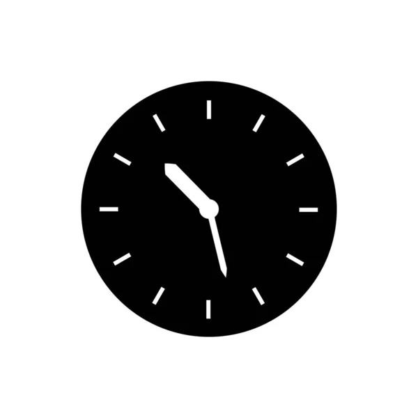 Clock icon vector - Watch sign flat — Stock Vector