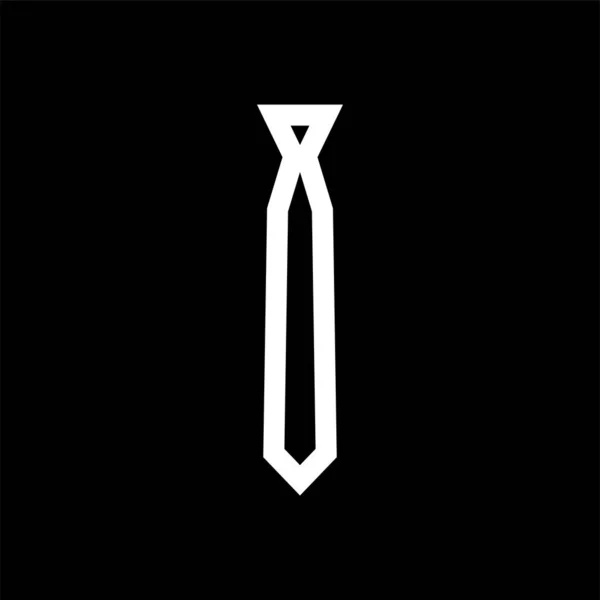 Vettore icona cravatta - piatto — Vettoriale Stock