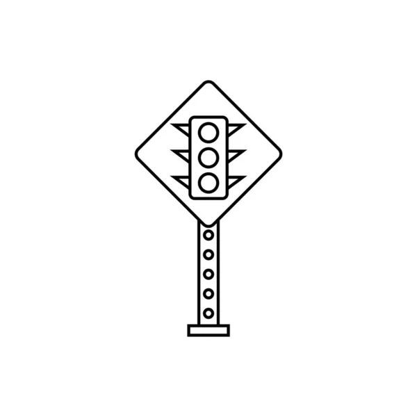 交通灯标志图标 - 矢量 — 图库矢量图片