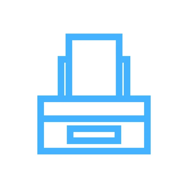 Imprimante icône vecteur - Fax signe — Image vectorielle