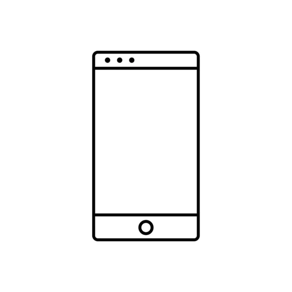 Icona mobile - Smartphone segno vettoriale — Vettoriale Stock