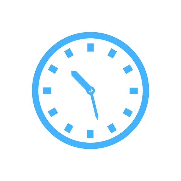 Reloj icono vector - Reloj signo plano — Archivo Imágenes Vectoriales