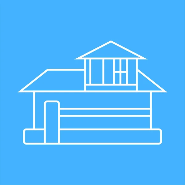 Icône de l'immobilier - Maison signe vecteur — Image vectorielle