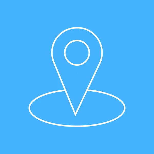 Icono de ubicación Pin - vector — Archivo Imágenes Vectoriales
