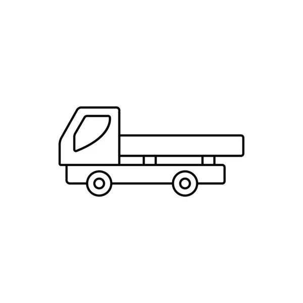 トラックアイコンベクトル - デリバリーバンサイン — ストックベクタ