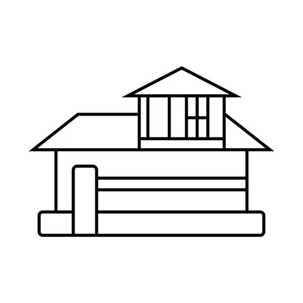 Ícone imobiliário - Vetor de sinal da casa —  Vetores de Stock