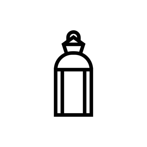 Ramadan Kareem arabski latarnia znak-Meczet ikona światła — Wektor stockowy
