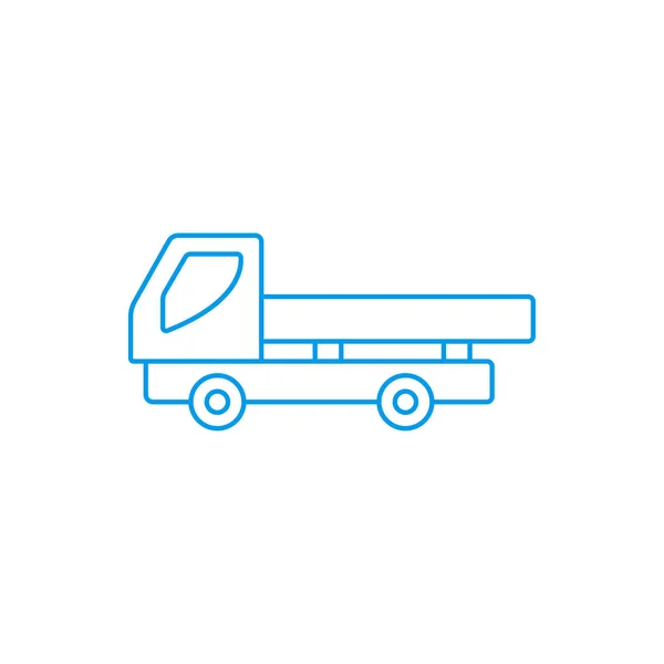 Truck pictogram vector-levering van teken — Stockvector