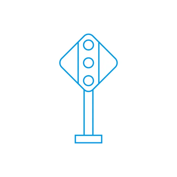 Ícone de sinal de semáforo - vetor —  Vetores de Stock