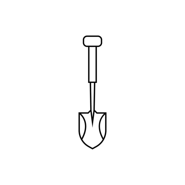 Pelle icône signe - vecteur — Image vectorielle