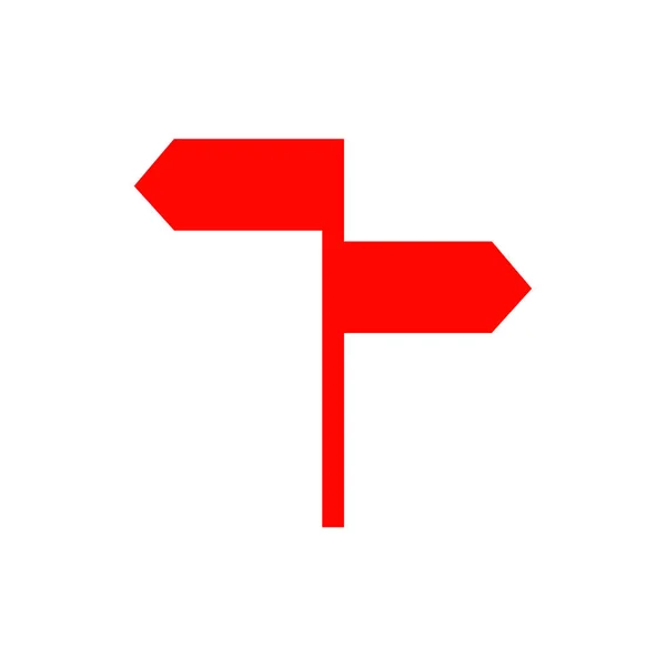 Road teken icon-vector — Stockvector