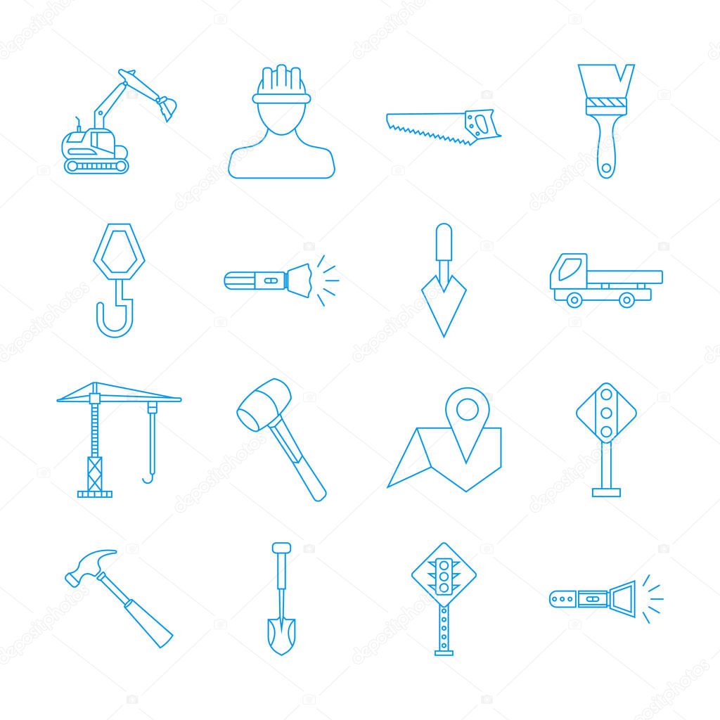 Set of construction icons - Construction sign symbol - Business icons set