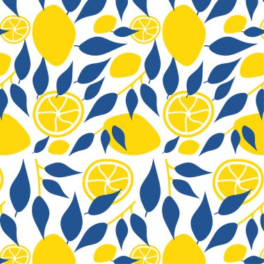Limon deseni - Sonsuz Arka Plan - vektör