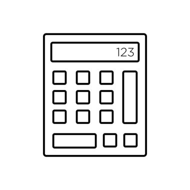 Hesap makinesi işareti simgesi-vector