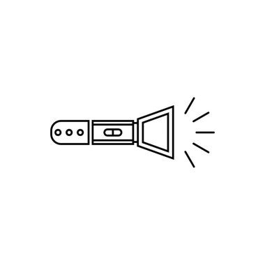 El feneri simgesi - Meşale ışık işareti - vektör düz