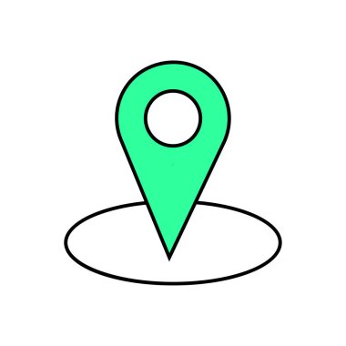 Konum simgesini sabitle - vektör