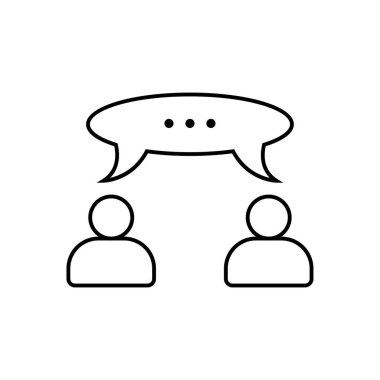 İş iletişimi simgesi - vektör