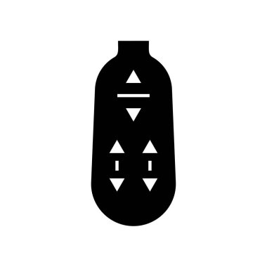 Tıbbi cihazlar - glyph tarzı illüstrasyon vektör turuncu - Vektör