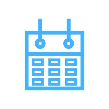 Takvim simgesi vektörü - Düz