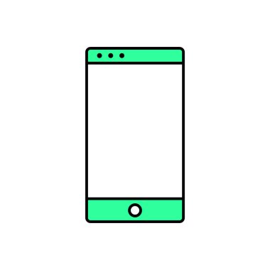 Mobil simge - Akıllı telefon işareti vektörü