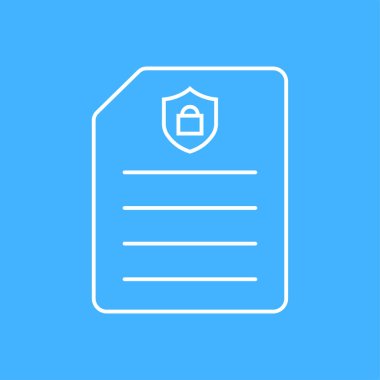 Office güvenli belge dosya simgesi