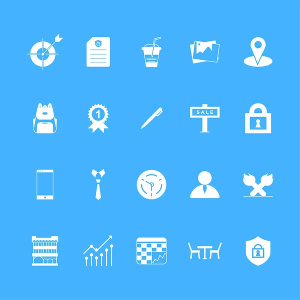 Conjunto de ícones de negócios - vetor de conjunto de sinais do Office —  Vetores de Stock