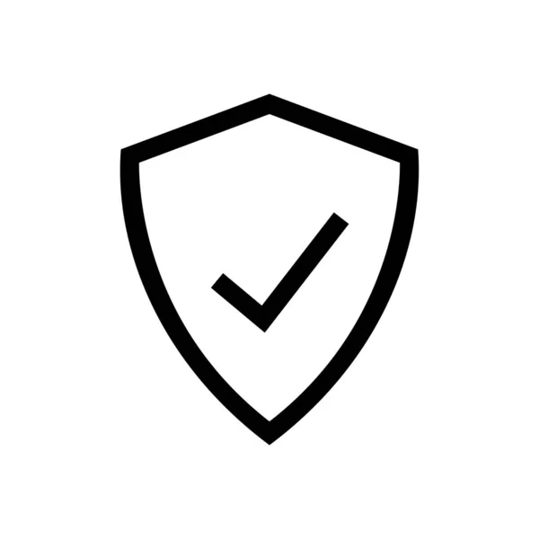 Icono de protección - Seguridad signo vector — Vector de stock