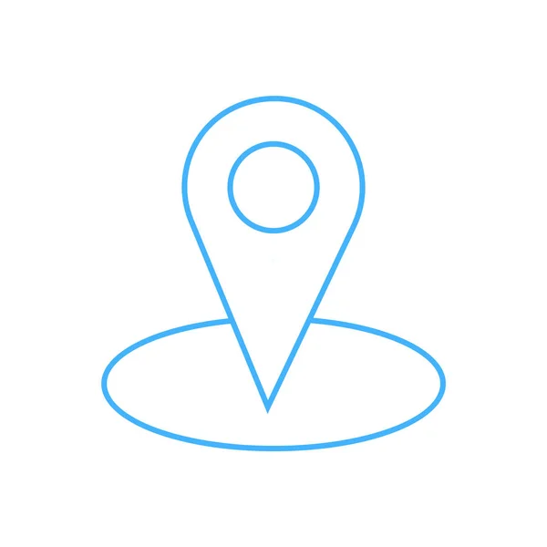 Icono de ubicación Pin - vector — Archivo Imágenes Vectoriales