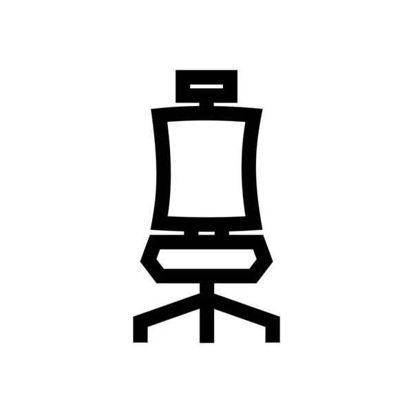 Εικονίδιο καρέκλας γραφείου-διάνυσμα — Διανυσματικό Αρχείο
