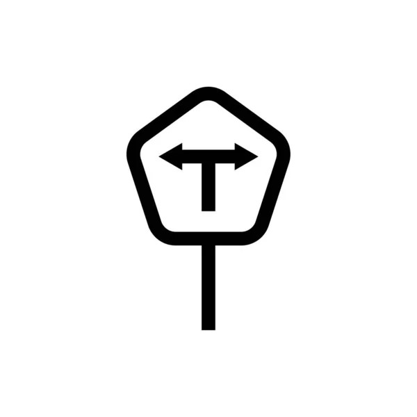 Icono de señal de tráfico - vector — Archivo Imágenes Vectoriales