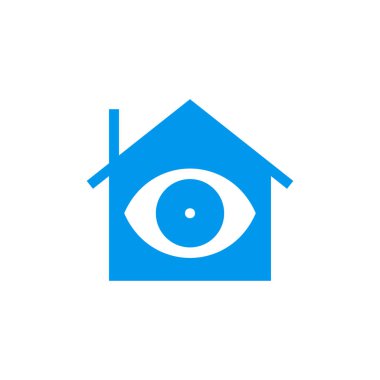 Göz işareti simgesi ile House - vektör