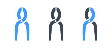 Mühendislik araçları simgesi-düz mühendislik işareti vektör illüstrasyon