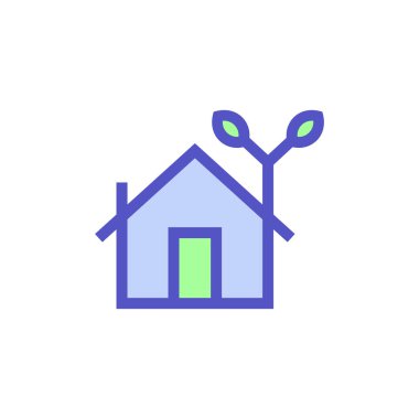 Güvenli ev simgesi - Korumalı gayrimenkul kavramı işareti simgesi