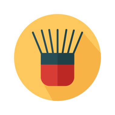 Kadın güzellik araçları - düz biçim vektörü