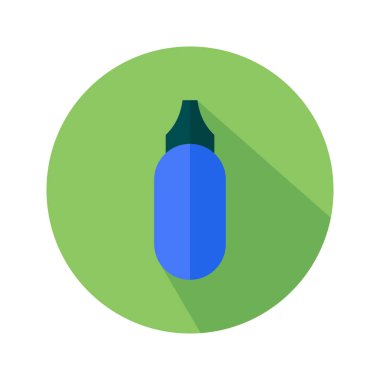 Kozmetik şişe simgesi vektör - Düz tasarım vektör