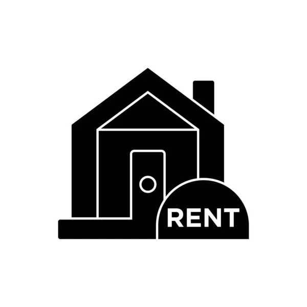 Huis huur teken icon-vector — Stockvector