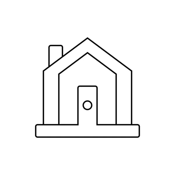 Casa icono - Inicio icono signo - vector — Archivo Imágenes Vectoriales