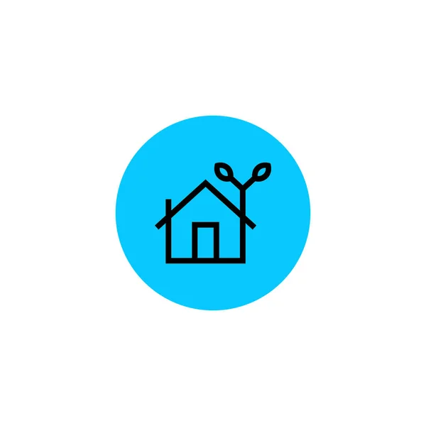 Icône Safe House - Icône de signe de concept immobilier protégé — Image vectorielle