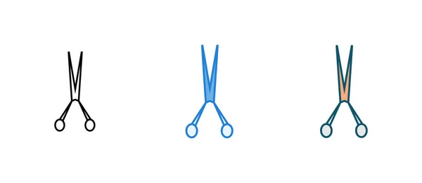 Scissors icon vector - Glyph design — Stock Vector