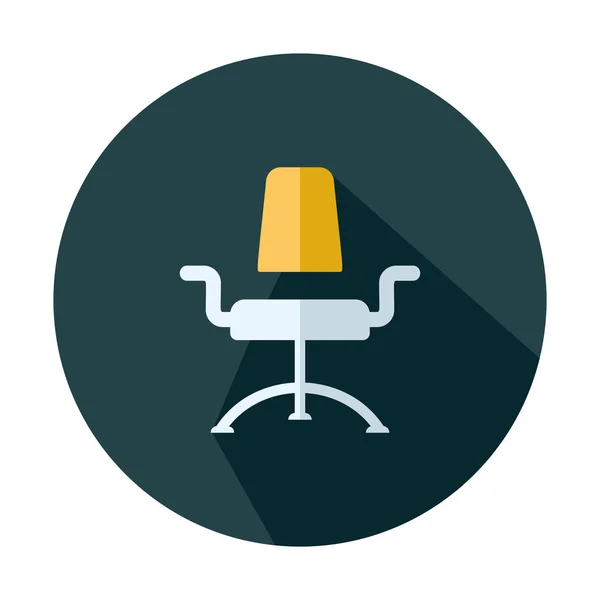 Vetor de ícone de cadeira de escritório moderno - ilustração plana — Vetor de Stock