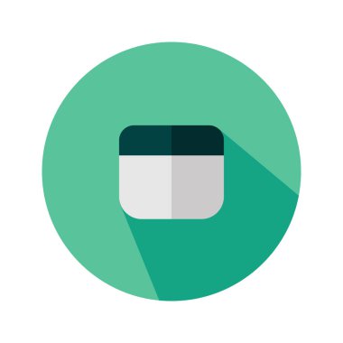 Yüz kremi düz vektör simgesi