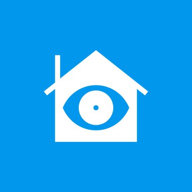 Göz işareti simgesi ile House - vektör