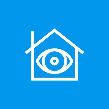 Göz işareti simgesi ile House - vektör
