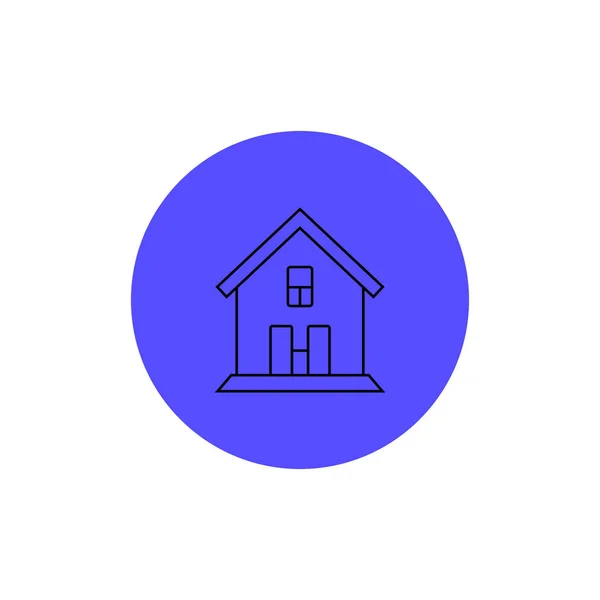 Ikona domu-symbol pro domovskou značku-vektor — Stockový vektor